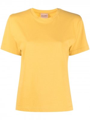 Однотонная футболка Nude. Цвет: желтый
