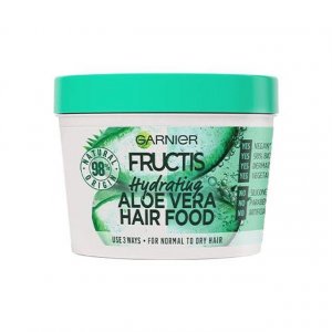 Fructis, Увлажняющая маска для нормальных и сухих волос, питающая придающая блеск, питание волос с алоэ вера Garnier