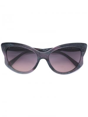 Солнцезащитные очки с массивной оправой Emilio Pucci. Цвет: разноцветный