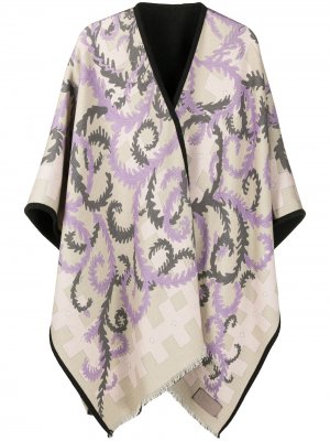 Объемный шарф с абстрактным принтом Emilio Pucci. Цвет: нейтральные цвета