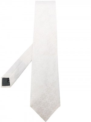 Жаккардовый галстук с цветочным узором 1990-х годов Gianfranco Ferré Pre-Owned. Цвет: белый