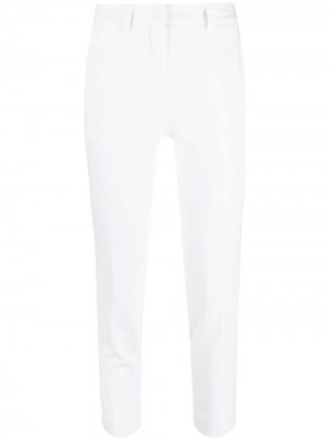 Укороченные брюки скинни Blanca Vita. Цвет: белый