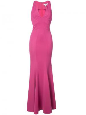 Вечернее платье Serena Zac Posen. Цвет: розовый