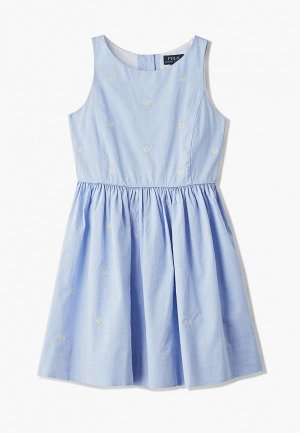 Платье Polo Ralph Lauren. Цвет: голубой