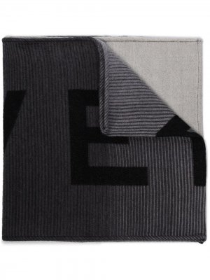 Трикотажный шарф с логотипом Givenchy. Цвет: черный