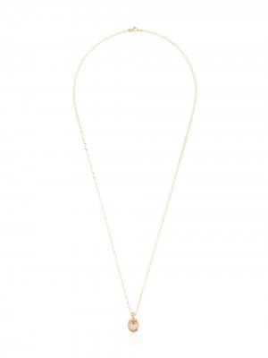 18K gold and morganite pendant necklace Anais Rheiner. Цвет: металлик