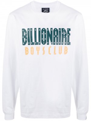 Футболка с длинными рукавами и логотипом Billionaire Boys Club. Цвет: белый