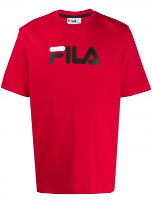 Футболка с логотипом Eagle Fila. Цвет: красный