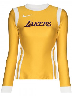 Футболка Lakers Nike. Цвет: желтый