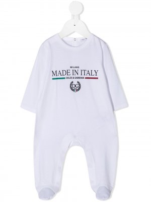 Пижама Made in Italy Dolce & Gabbana Kids. Цвет: белый