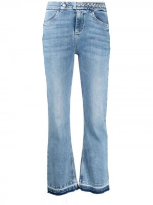 Укороченные расклешенные джинсы LIU JO. Цвет: синий