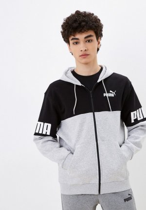 Толстовка PUMA. Цвет: серый