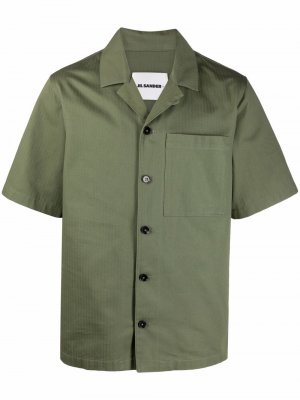 Рубашка с короткими рукавами Jil Sander. Цвет: зеленый