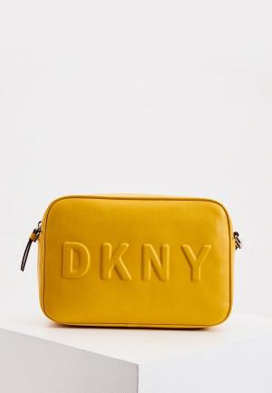 Сумка DKNY. Цвет: желтый