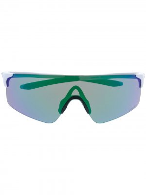Солнцезащитные очки-авиаторы с затемненными линзами Oakley. Цвет: белый