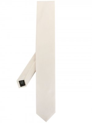 Твиловый галстук Dolce & Gabbana. Цвет: белый