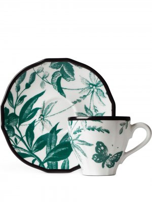 Кофейная чашка Herbarium Gucci. Цвет: белый