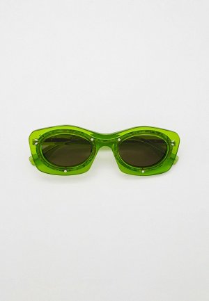 Очки солнцезащитные McQ Alexander McQueen. Цвет: зеленый