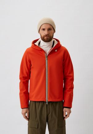 Куртка утепленная K-Way. Цвет: оранжевый