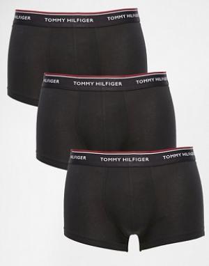 Набор из 3 эластичных боксеров-брифов  Premium Tommy Hilfiger. Цвет: черный