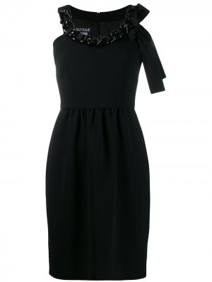 Платье мини с цепочкой Boutique Moschino. Цвет: черный