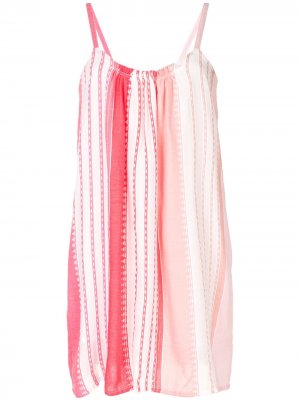 Пляжное платье мини в полоску lemlem. Цвет: розовый