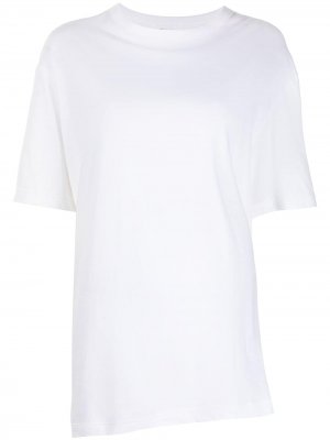 Ys футболка асимметричного кроя с логотипом Y's. Цвет: белый