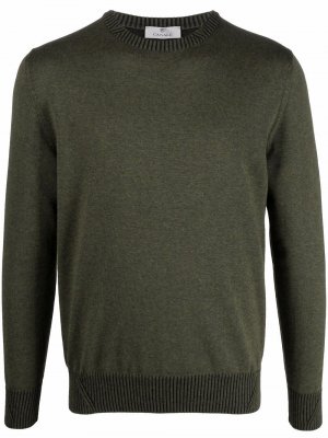Трикотажный свитер с круглым вырезом Canali. Цвет: зеленый
