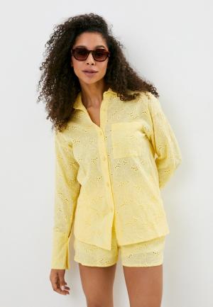 Блуза и шорты Fragarika. Цвет: желтый