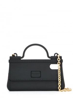 Чехол для iPhone X в форме сумки Dolce & Gabbana. Цвет: черный
