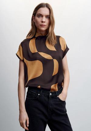 Блуза Mango. Цвет: коричневый