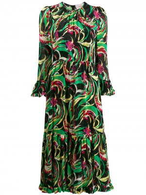 Платье миди Visconti La Doublej. Цвет: зеленый