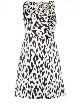 Платье миди без рукавов с брошью Calvin Klein 205W39nyc. Цвет: черный