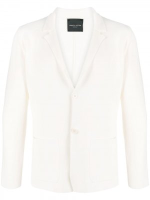 Однобортный пиджак Roberto Collina. Цвет: белый