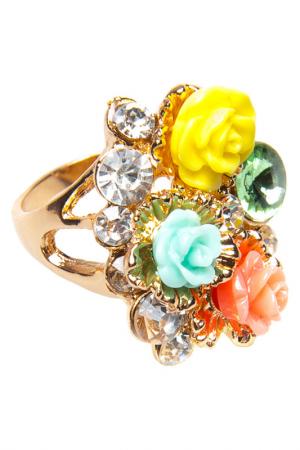 Кольцо Luisa Vannini Jewelry. Цвет: gold and multicolor