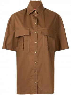 Рубашка с короткими рукавами Manning Cartell. Цвет: коричневый