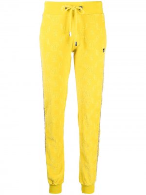 Спортивные брюки с монограммой Philipp Plein. Цвет: желтый