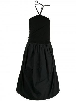 Платье с вырезом халтер JW Anderson. Цвет: черный