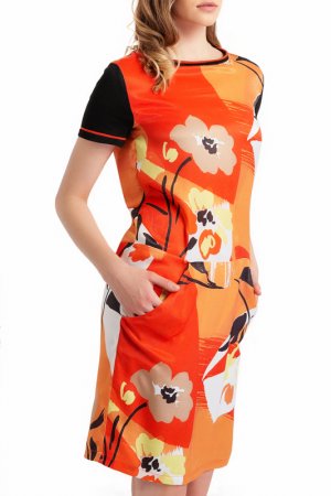 Платье BGN. Цвет: оранжевый