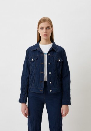 Куртка джинсовая Helmut Lang. Цвет: синий