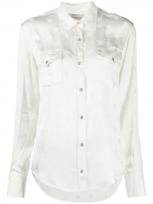 Жаккардовая рубашка с нагрудными карманами Laneus. Цвет: нейтральные цвета
