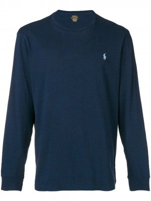 Classic long sleeved T-shirt Polo Ralph Lauren. Цвет: синий