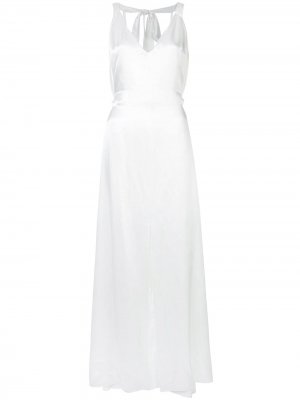 Вечернее платье с V-образным вырезом Temperley London. Цвет: белый
