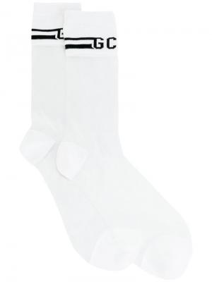 Носки с логотипом Gcds. Цвет: белый