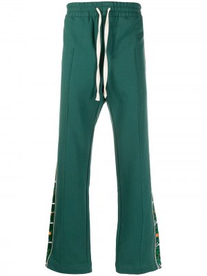 Спортивные брюки с кулиской Casablanca. Цвет: зеленый