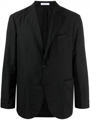 Однобортный пиджак строгого кроя Boglioli. Цвет: черный