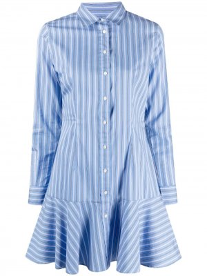 Платье-рубашка Triella с длинными рукавами Lauren Ralph. Цвет: синий