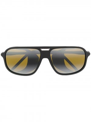 Солнцезащитные очки Ice 1811 в прямоугольной оправе Vuarnet. Цвет: черный