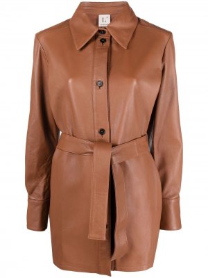 LAutre Chose короткое пальто с поясом L'Autre. Цвет: коричневый