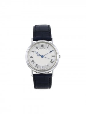 Наручные часы Classic 33 мм 1990-х годов Breguet. Цвет: синий